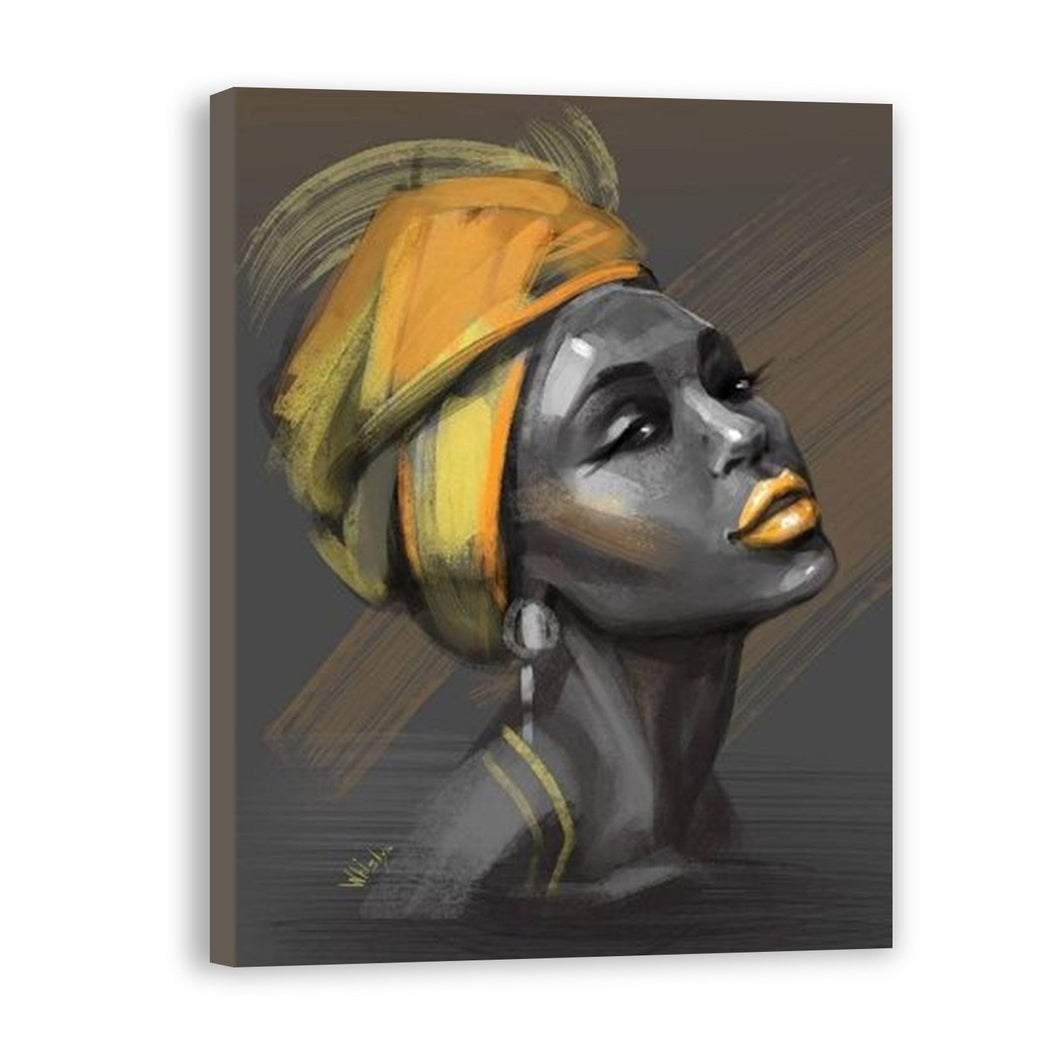 Woman Hand Painted Oil Painting / Canvas Wall Art UK HD09729