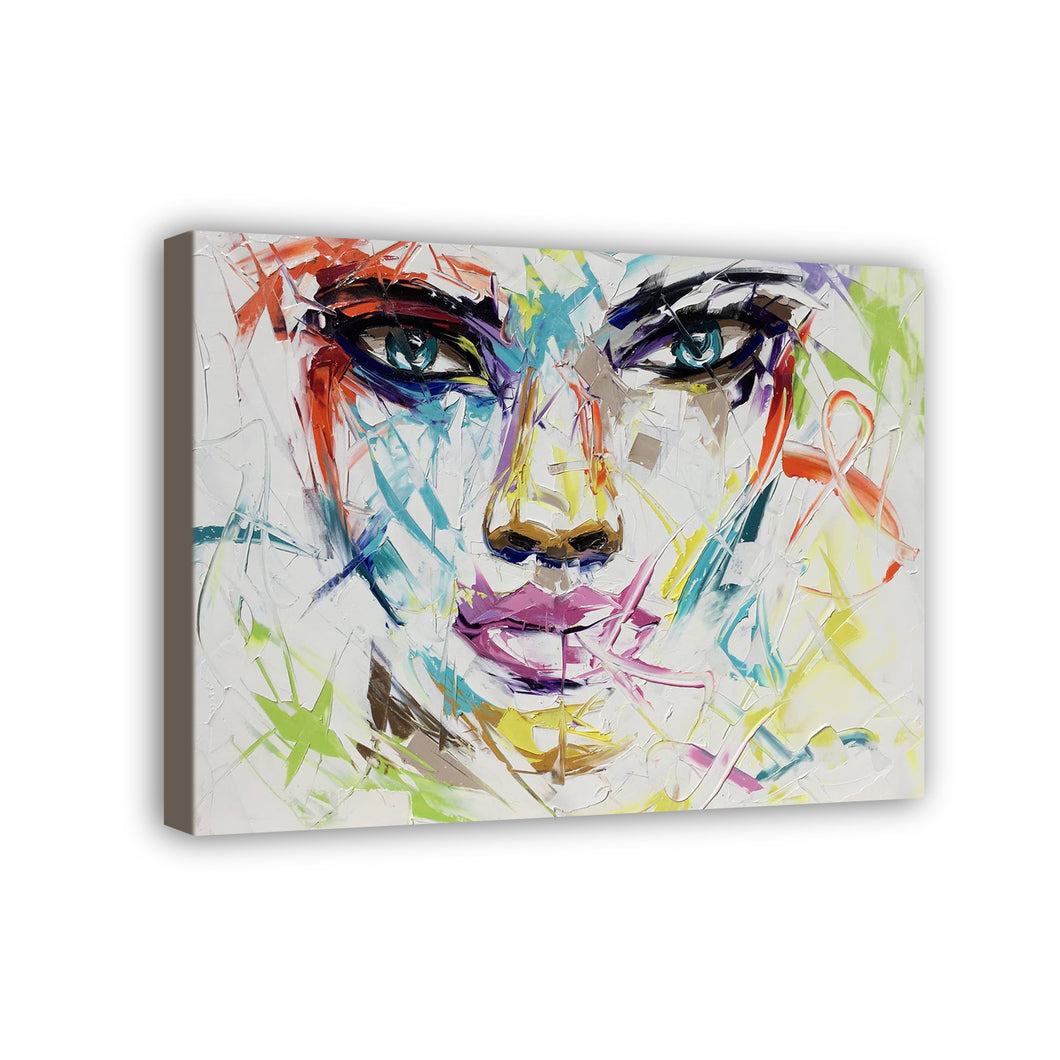 Woman Hand Painted Oil Painting / Canvas Wall Art HD09732