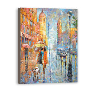 Street Hand Painted Oil Painting / Canvas Wall Art UK HD09832