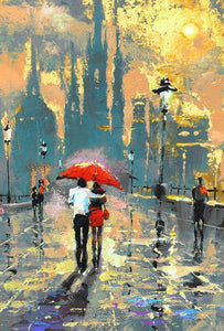 Street Hand Painted Oil Painting / Canvas Wall Art UK HD09835