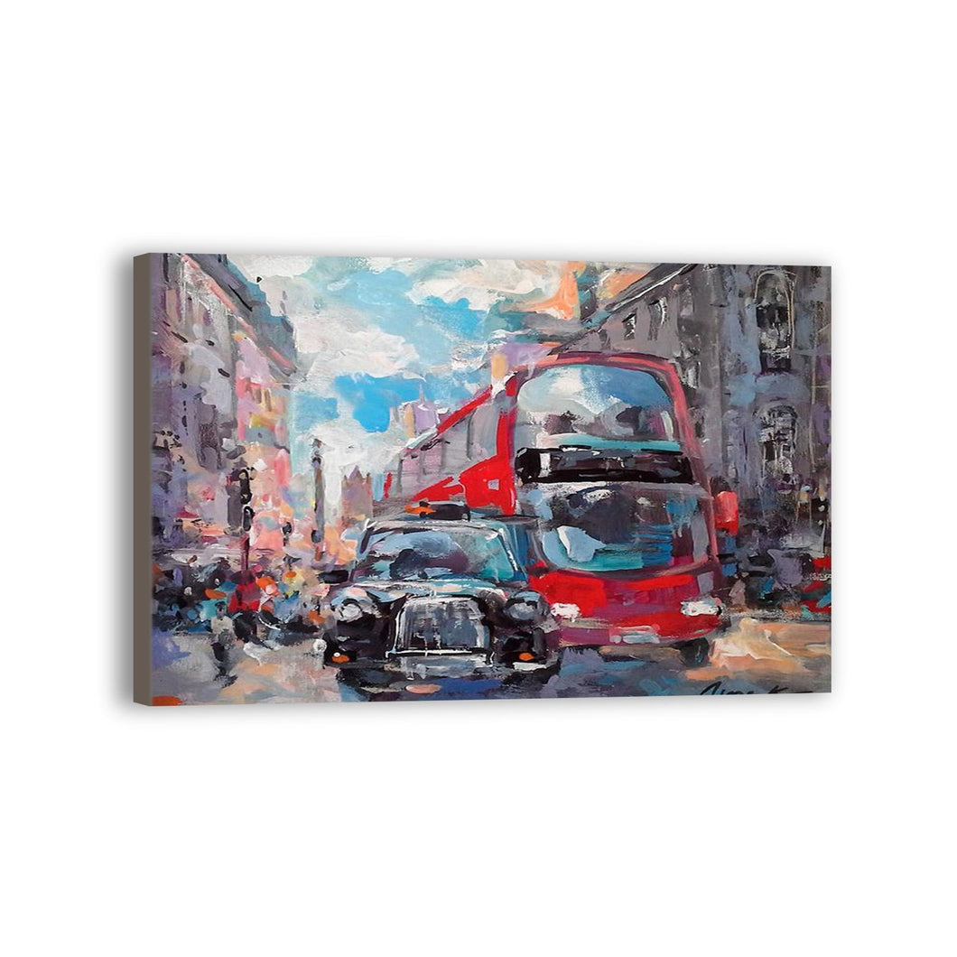 Street Hand Painted Oil Painting / Canvas Wall Art UK HD09836