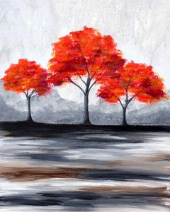 Tree Hand Painted Oil Painting / Canvas Wall Art UK HD09840