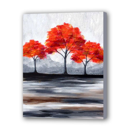 Tree Hand Painted Oil Painting / Canvas Wall Art UK HD09840