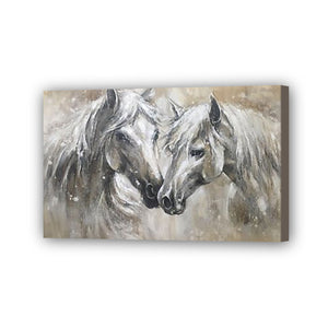 Horse Hand Painted Oil Painting / Canvas Wall Art HD09892