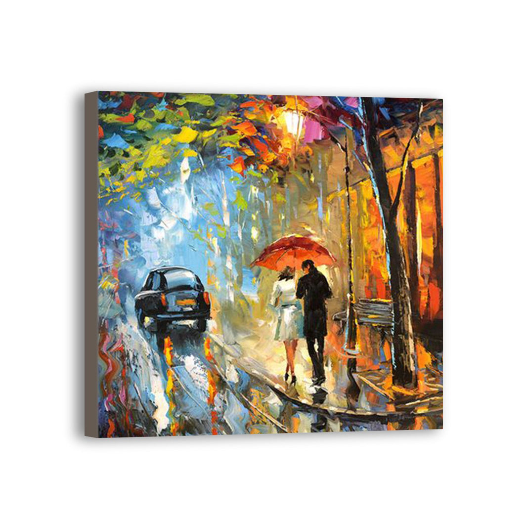 Street Hand Painted Oil Painting / Canvas Wall Art UK HD09897