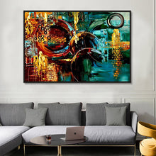 Load image into Gallery viewer, Abstract Hand Painted Oil Painting / Canvas Wall Art HD09908
