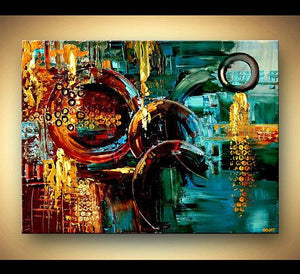 Abstract Hand Painted Oil Painting / Canvas Wall Art UK HD09908