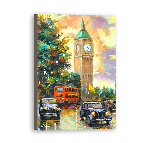 Car Hand Painted Oil Painting / Canvas Wall Art UK HD09924