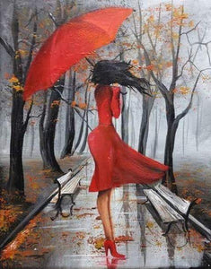 Woman Hand Painted Oil Painting / Canvas Wall Art UK HD09933