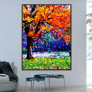 New Tree Hand Painted Oil Painting / Canvas Wall Art HD140195