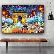 Load image into Gallery viewer, New Street Hand Painted Oil Painting / Canvas Wall Art HD39734
