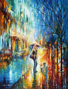 New Street Hand Painted Oil Painting / Canvas Wall Art HD44178