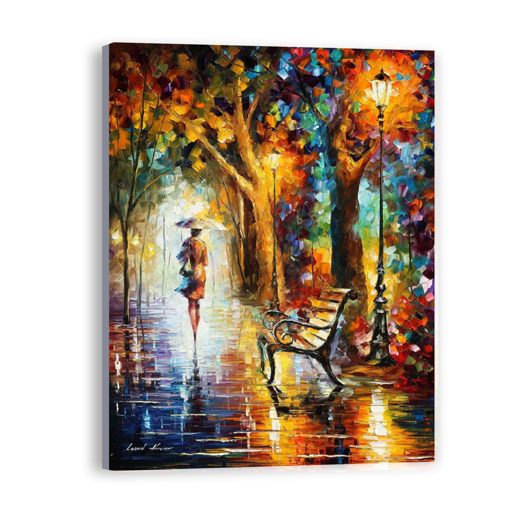 New Street Hand Painted Oil Painting / Canvas Wall Art HD44181