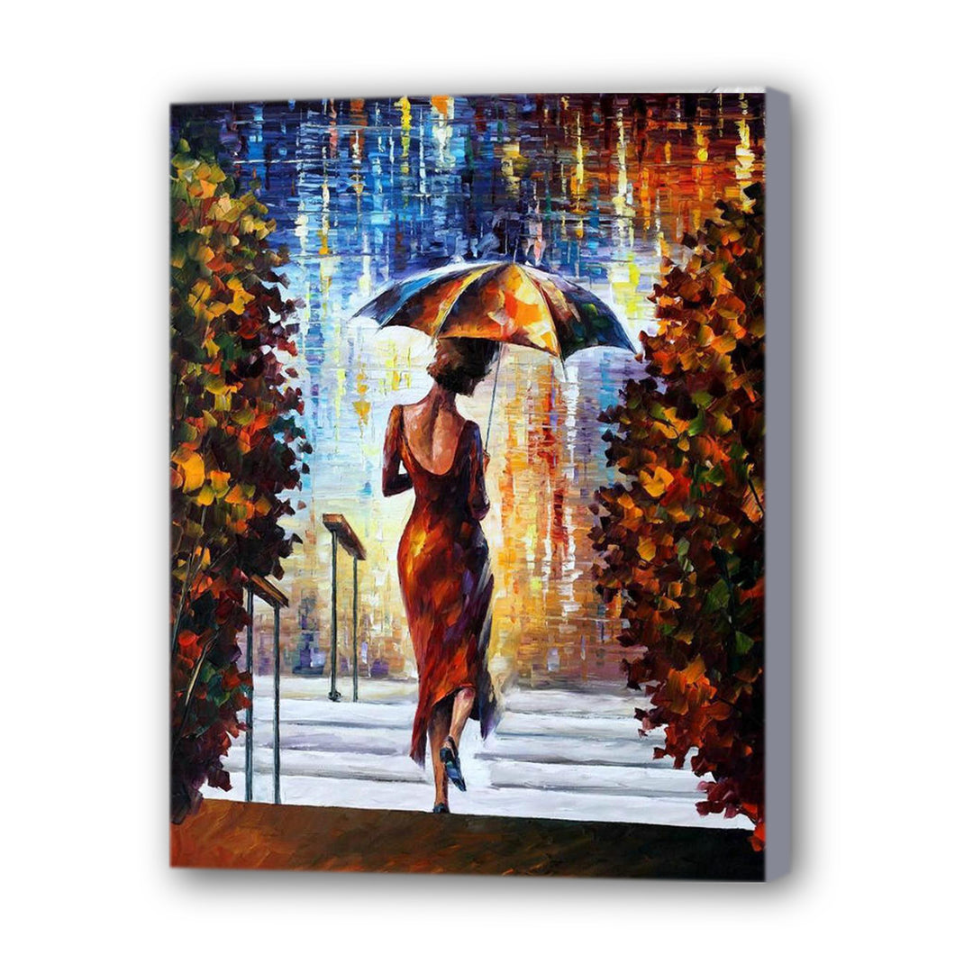 New Street Hand Painted Oil Painting / Canvas Wall Art HD44242