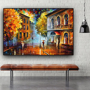 New City Hand Painted Oil Painting / Canvas Wall Art HD44295