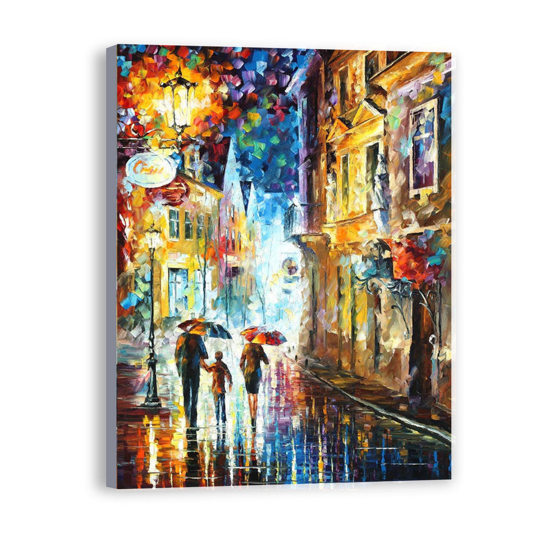 New Street Hand Painted Oil Painting / Canvas Wall Art HD44311