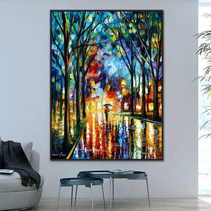New Street Hand Painted Oil Painting / Canvas Wall Art HD44345