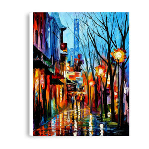 New Street Hand Painted Oil Painting / Canvas Wall Art HD44346