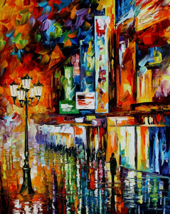 New Street Hand Painted Oil Painting / Canvas Wall Art HD44395