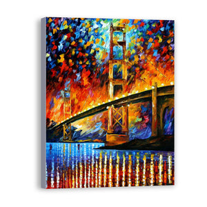 New Bridge Hand Painted Oil Painting / Canvas Wall Art HD44409