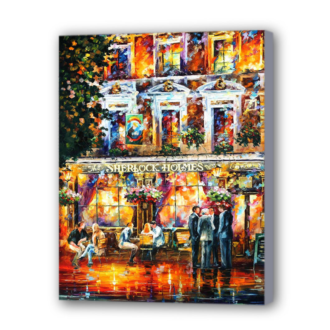 New City Hand Painted Oil Painting / Canvas Wall Art HD44443