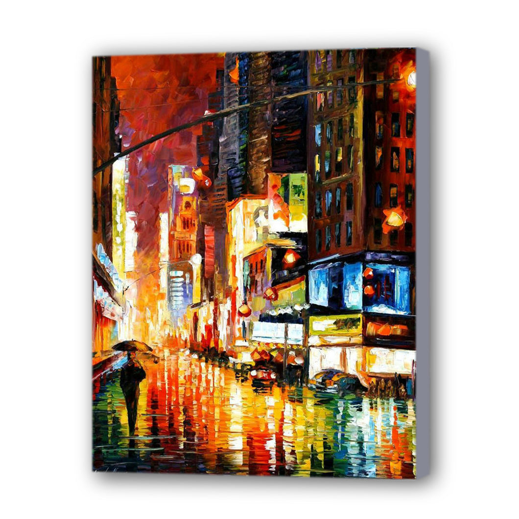 New Street Hand Painted Oil Painting / Canvas Wall Art HD44474