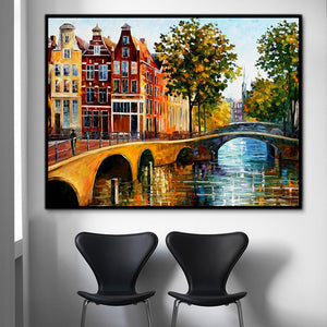 New Scenery Hand Painted Oil Painting / Canvas Wall Art HD44480