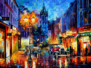 New Street Hand Painted Oil Painting / Canvas Wall Art HD44763