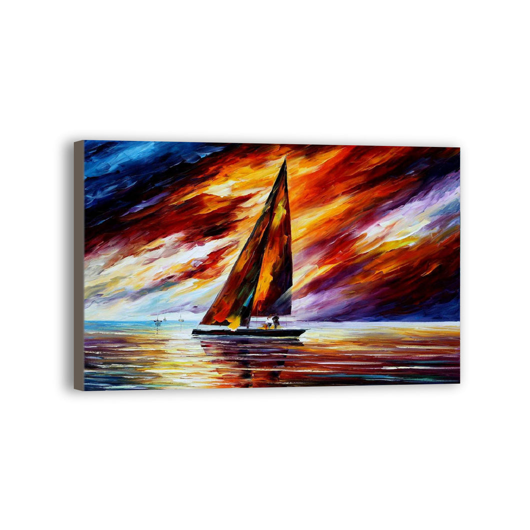 New Sea/Boat Hand Painted Oil Painting / Canvas Wall Art HD44850