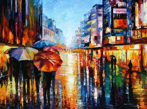 New Street Hand Painted Oil Painting / Canvas Wall Art HD52593