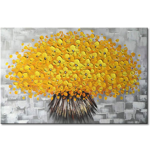 Flower Hand Painted Oil Painting / Canvas Wall Art CM002