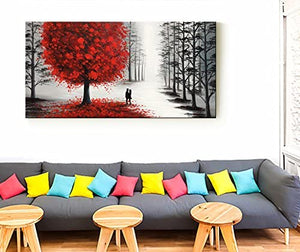 Tree Hand Painted Oil Painting / Canvas Wall Art CM005