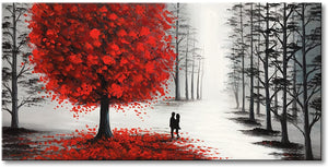 Tree Hand Painted Oil Painting / Canvas Wall Art CM005