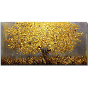 Tree Hand Painted Oil Painting / Canvas Wall Art CM008