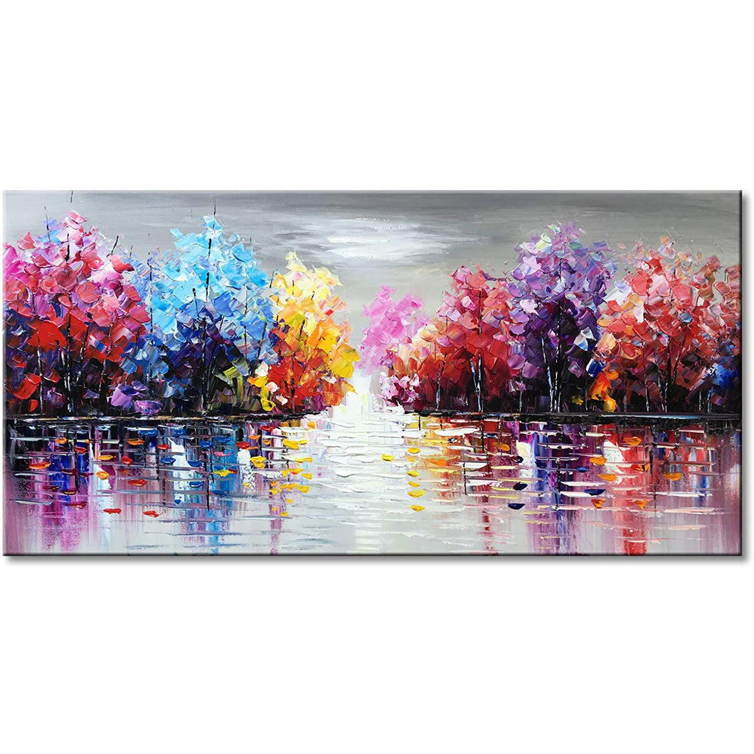 Forest Hand Painted Oil Painting / Canvas Wall Art CM010