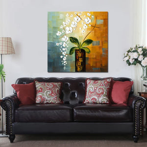 Flower Hand Painted Oil Painting / Canvas Wall Art CM013