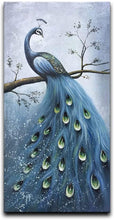 Load image into Gallery viewer, Peacock Hand Painted Oil Painting / Canvas Wall Art CM017
