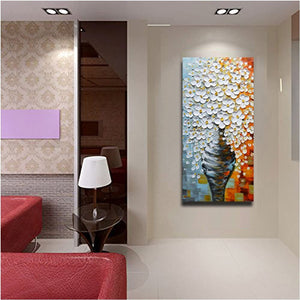 Flower Hand Painted Oil Painting / Canvas Wall Art CM019