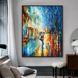 New Street Hand Painted Oil Painting / Canvas Wall Art HD44178