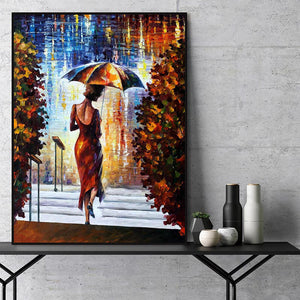 New Street Hand Painted Oil Painting / Canvas Wall Art HD44242