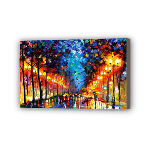 New Street Hand Painted Oil Painting / Canvas Wall Art HT 12596