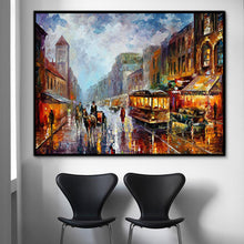 Load image into Gallery viewer, New Street Hand Painted Oil Painting / Canvas Wall Art HT 12623
