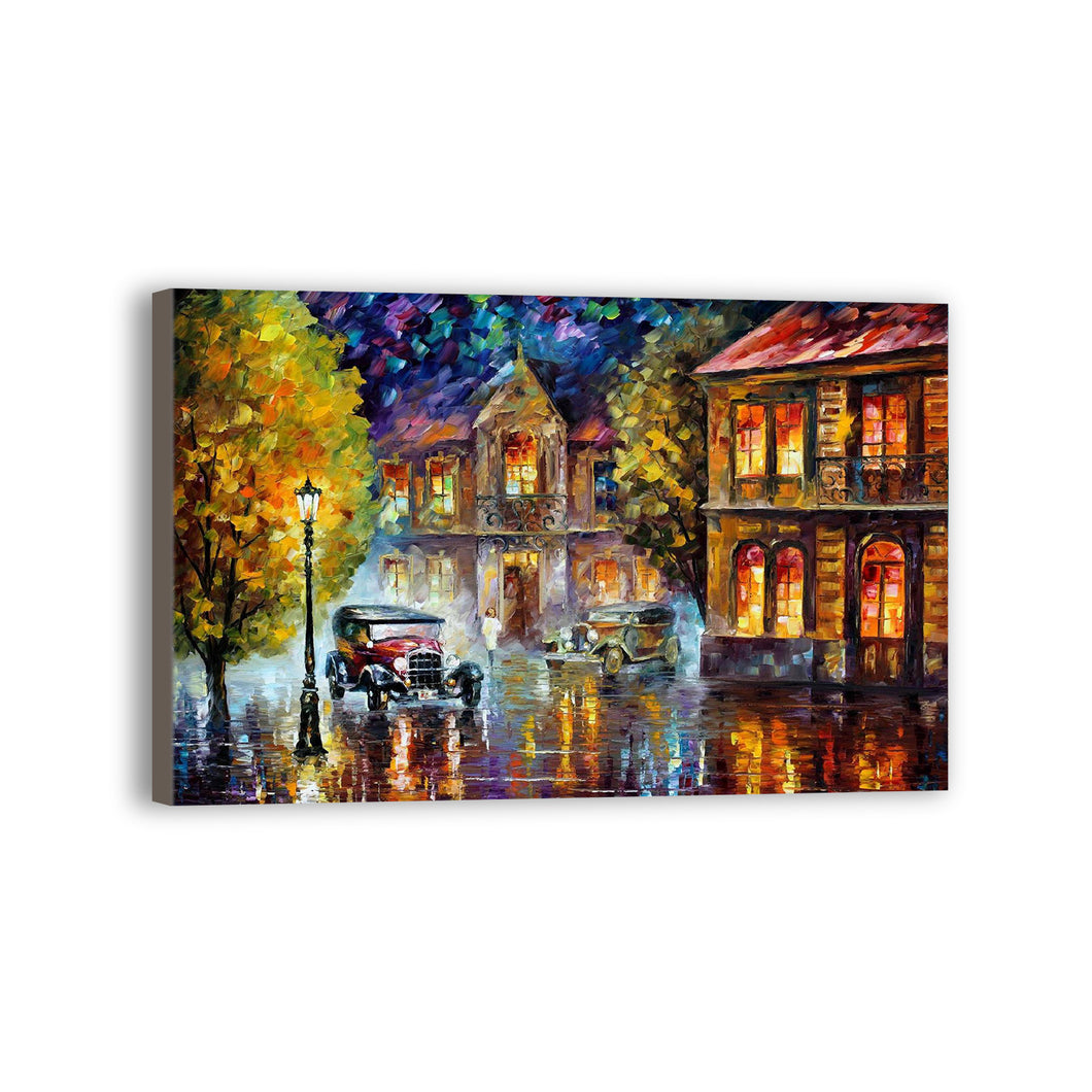 New Street Hand Painted Oil Painting / Canvas Wall Art HT 12624
