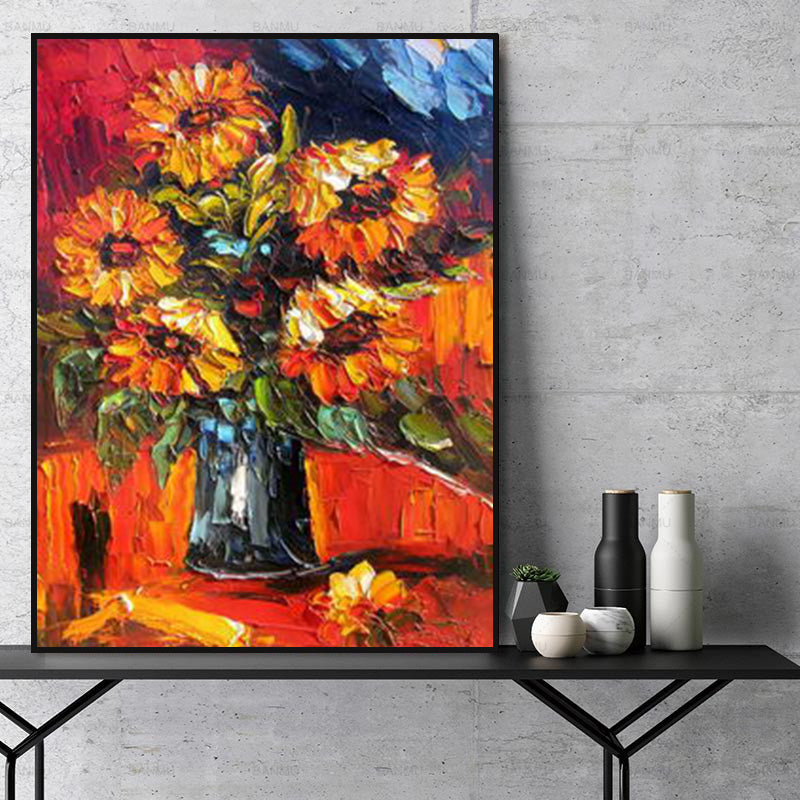 New Flower Hand Painted Oil Painting / Canvas Wall Art HT 13309