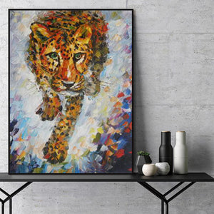 New Tiger Hand Painted Oil Painting / Canvas Wall Art HT 13314