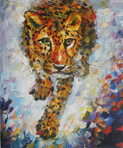 New Tiger Hand Painted Oil Painting / Canvas Wall Art HT 13314