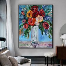 Load image into Gallery viewer, New Flower Hand Painted Oil Painting / Canvas Wall Art HT 13319
